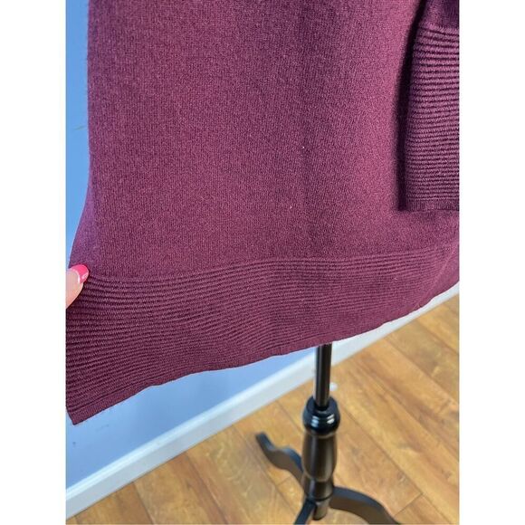 Evolution by Cyrus Women's XS Burgundy Open Front Cardigan Sweater NWT - Picture 4 of 9